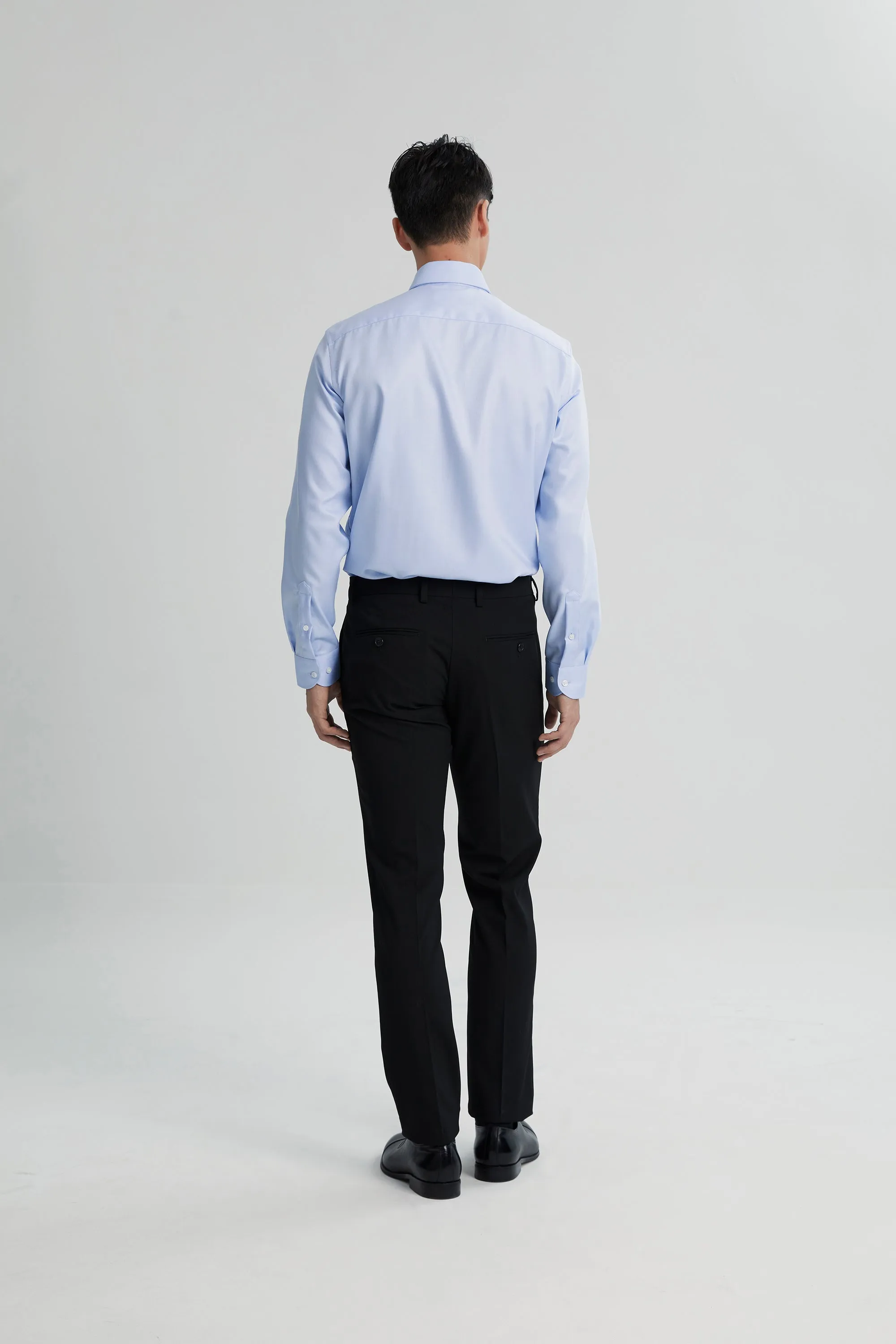 Alexander & Sons, Light Blue Twill, Long Sleeve Shirt