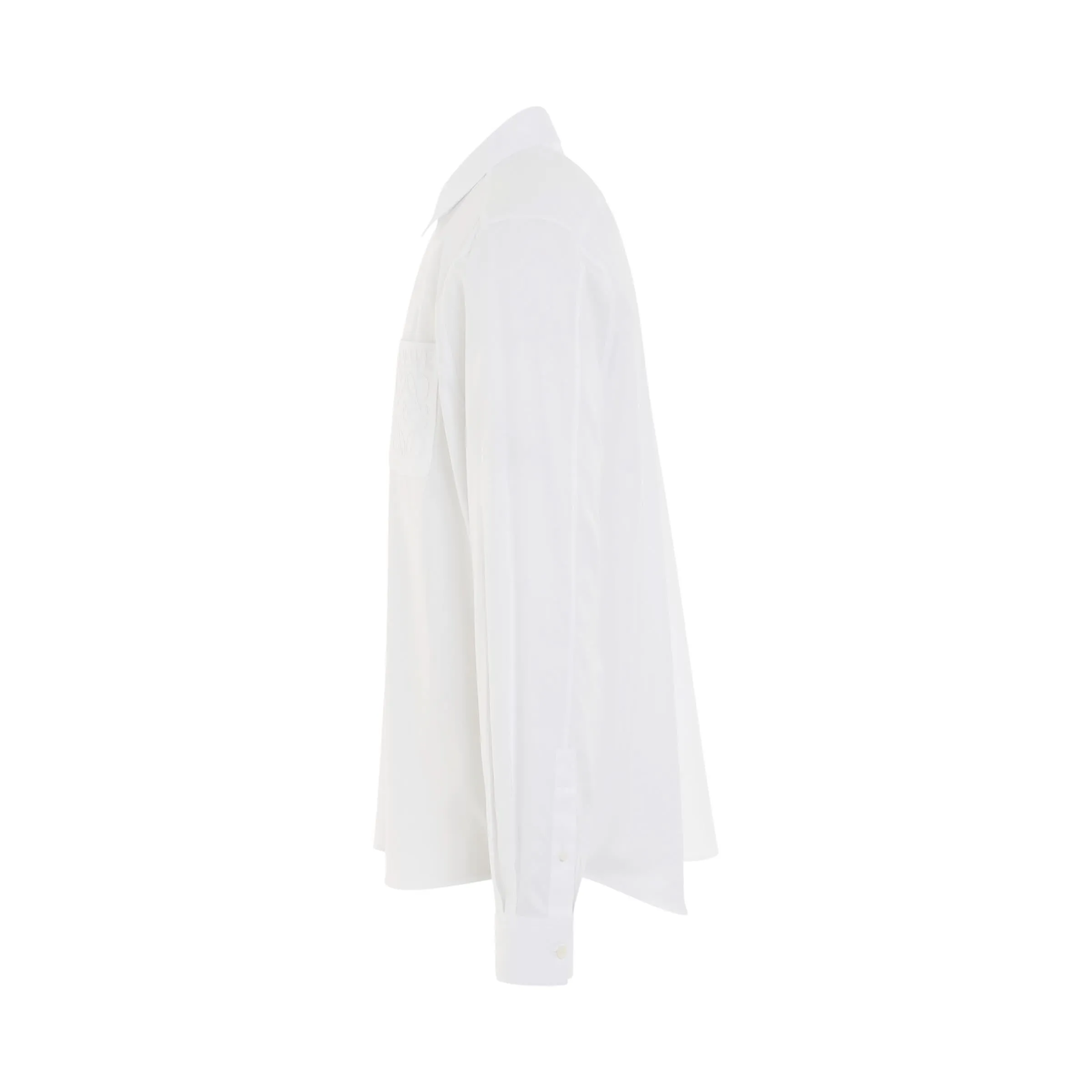 Anagram Pocket Shirt in White