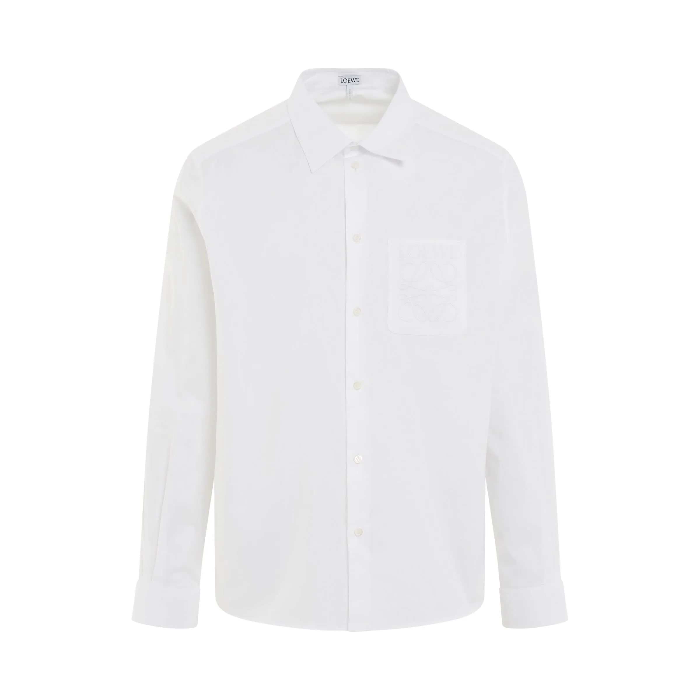 Anagram Pocket Shirt in White