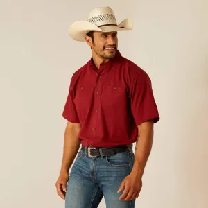 Ariat Men's 360 Airflow Classic Fit Shirt Merlot 10048569