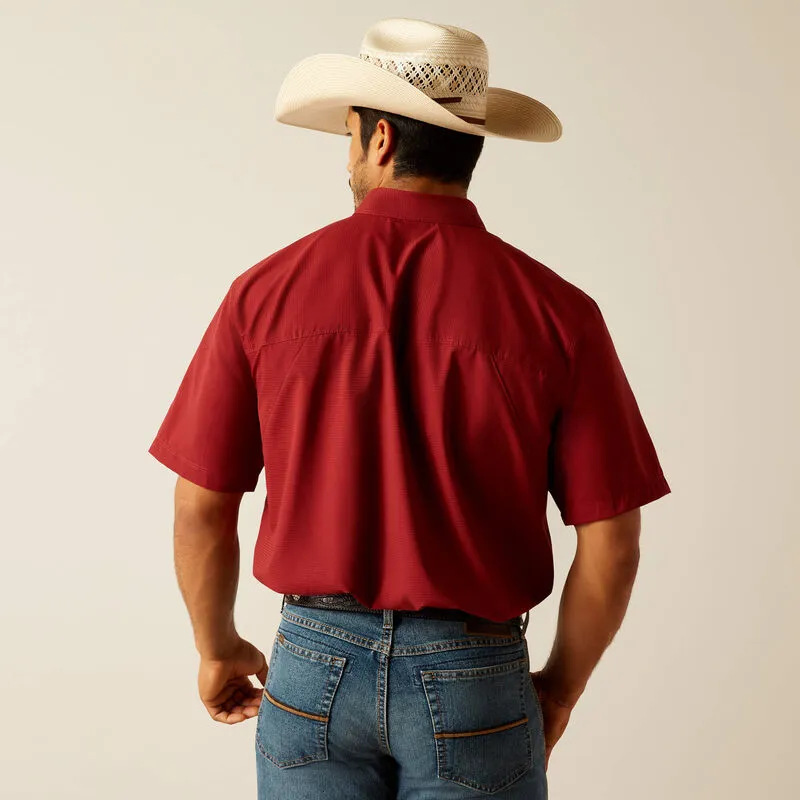 Ariat Men's 360 Airflow Classic Fit Shirt Merlot 10048569