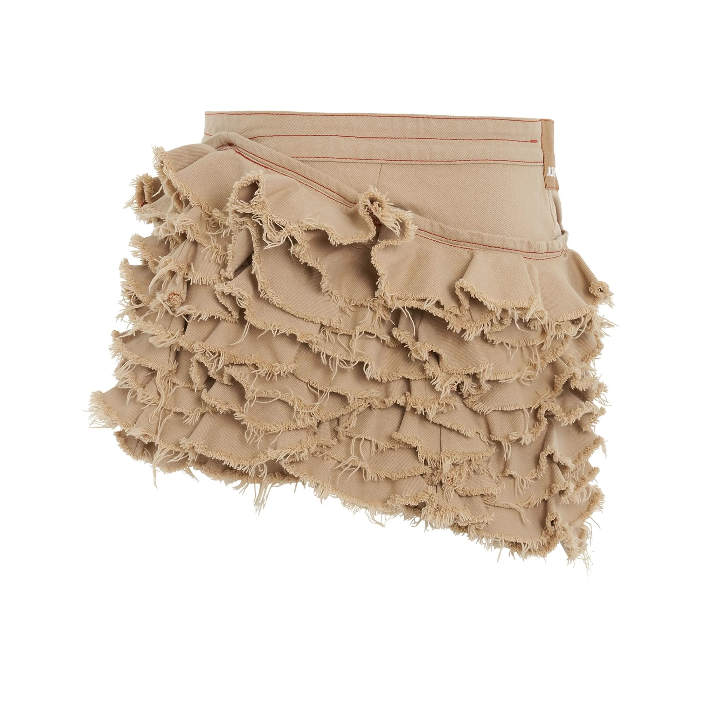 Artichau Denim Skirt in Beige