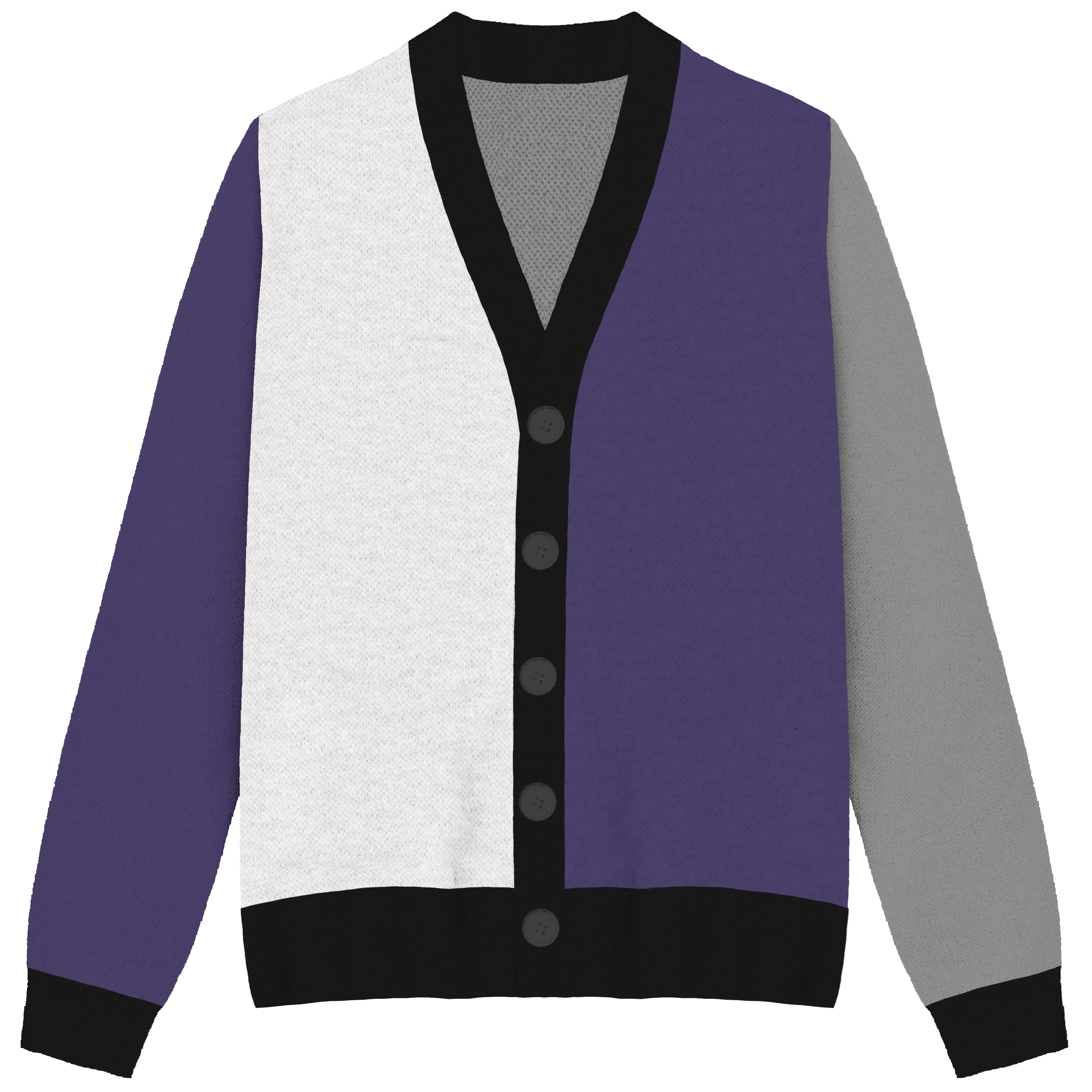 Asexual / Demisexual Colorblock Knit Cardigan
