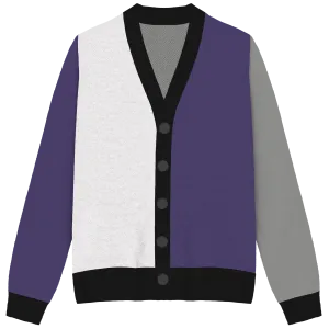 Asexual / Demisexual Colorblock Knit Cardigan
