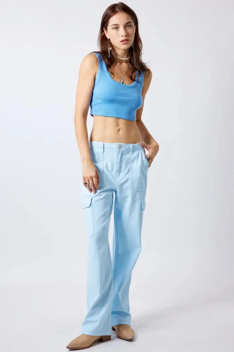 Baby Blue Cargo Pant