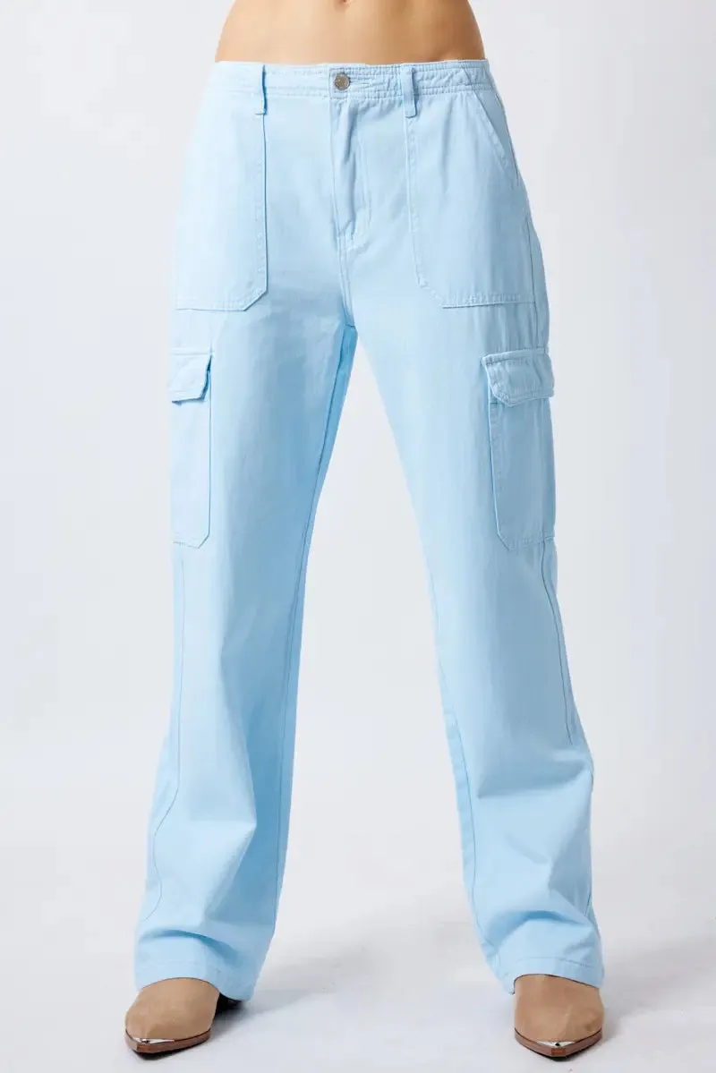 Baby Blue Cargo Pant