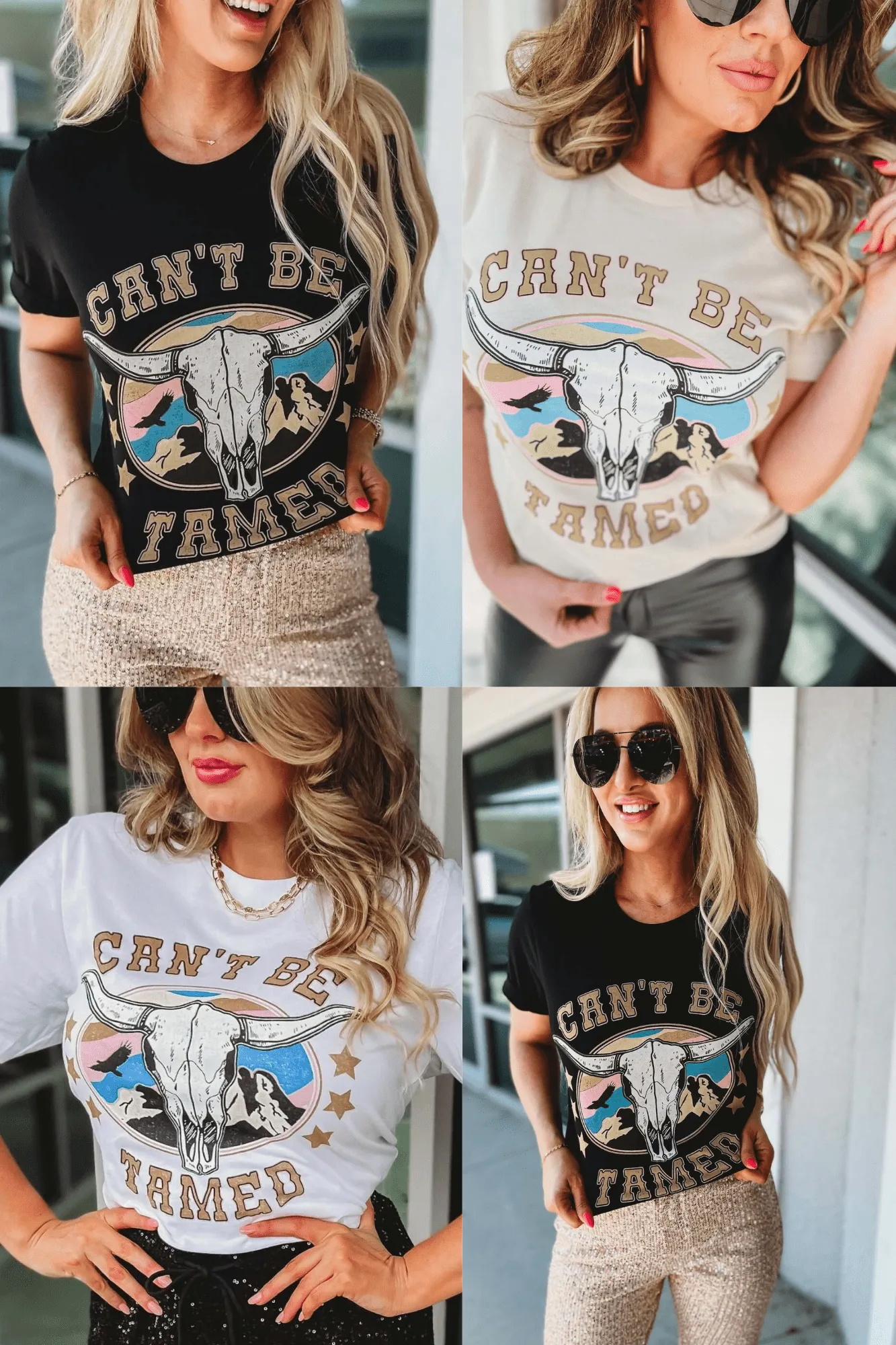 Can't Be Tamed Graphic Tee 3 COLORS!