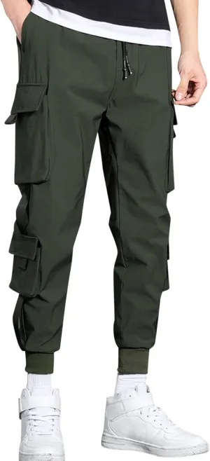 Cargo Sweatpants for Men Mens Lounge Pants Men Casual Pants Hip Hop Harem Pants Streetwear Tactical Track Pants Cargo