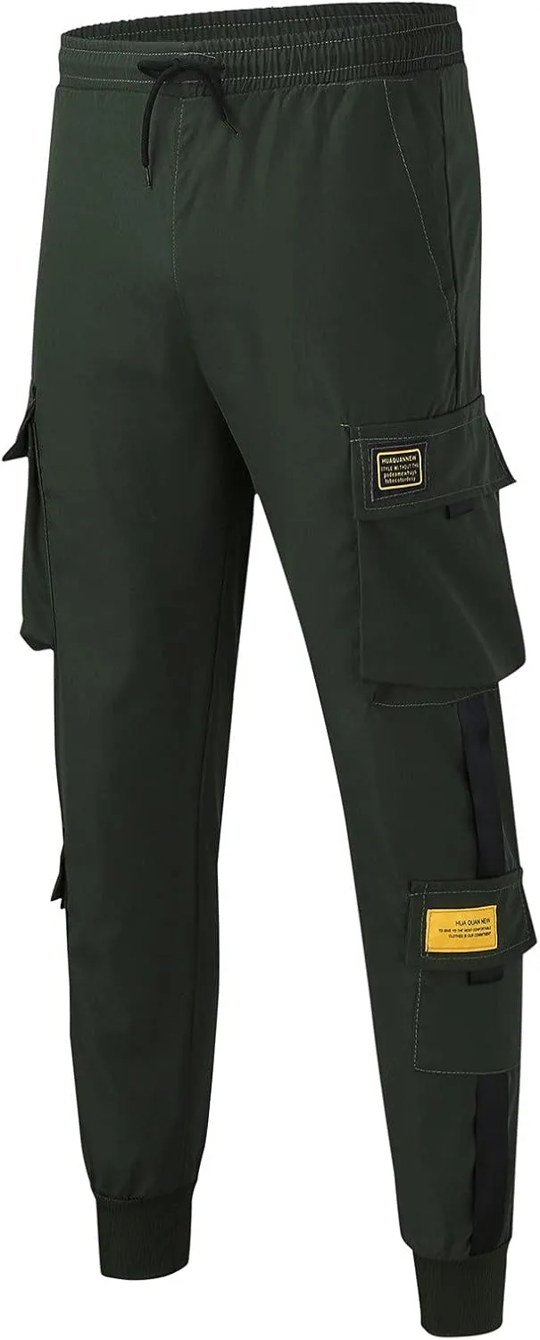 Cargo Sweatpants for Men Mens Lounge Pants Men Casual Pants Hip Hop Harem Pants Streetwear Tactical Track Pants Cargo
