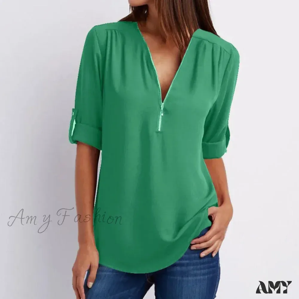 Casual Printed Oversized Elegant Youth Female Top Blouses