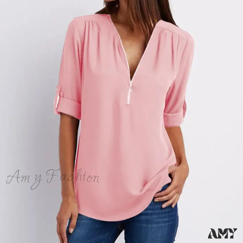 Casual Printed Oversized Elegant Youth Female Top Blouses