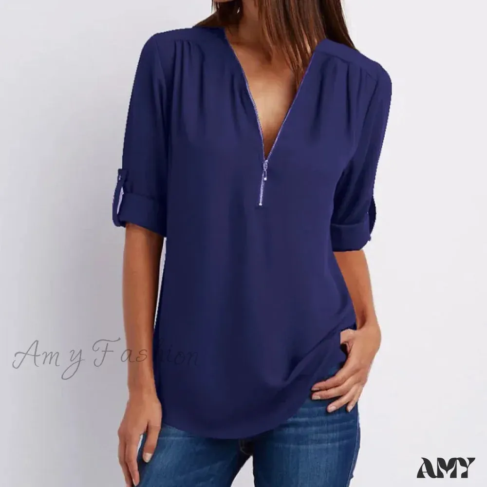 Casual Printed Oversized Elegant Youth Female Top Blouses