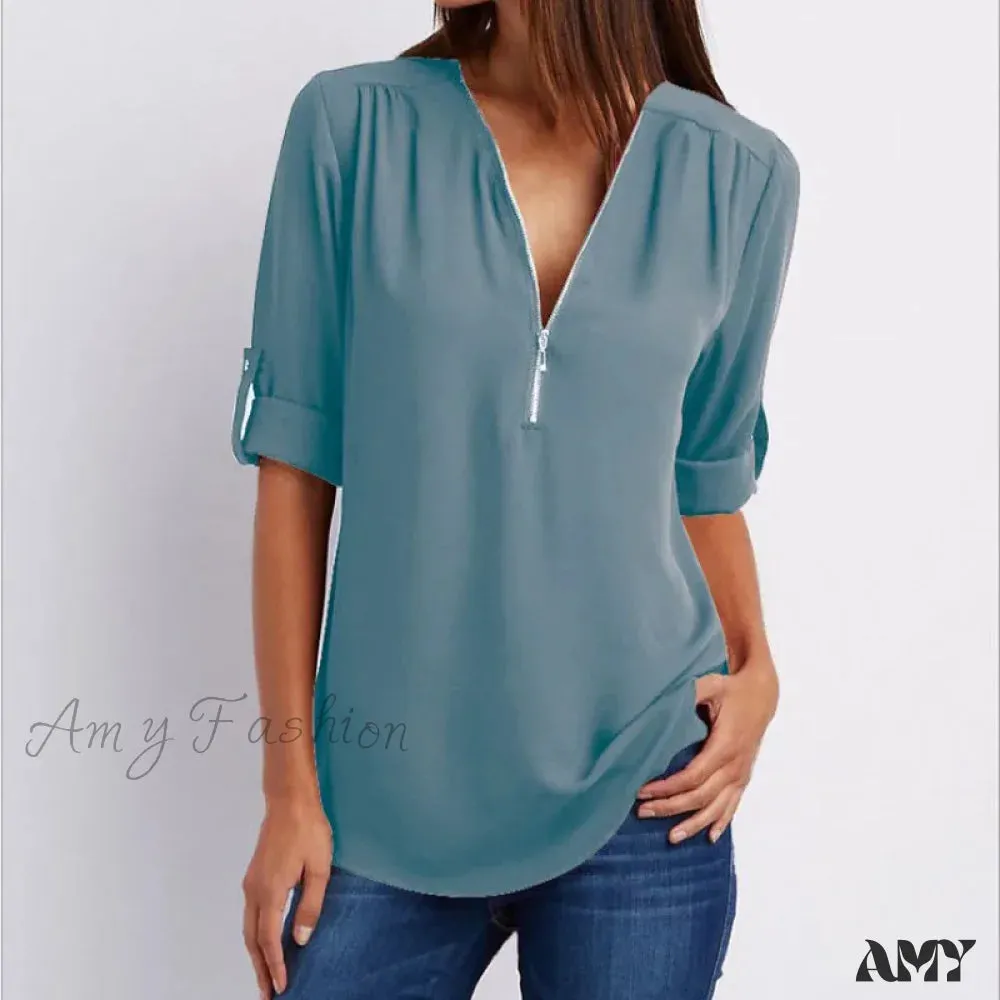 Casual Printed Oversized Elegant Youth Female Top Blouses