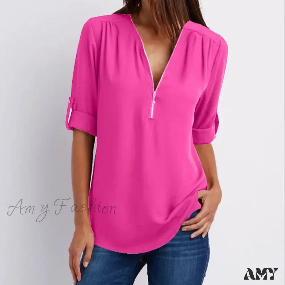 Casual Printed Oversized Elegant Youth Female Top Blouses