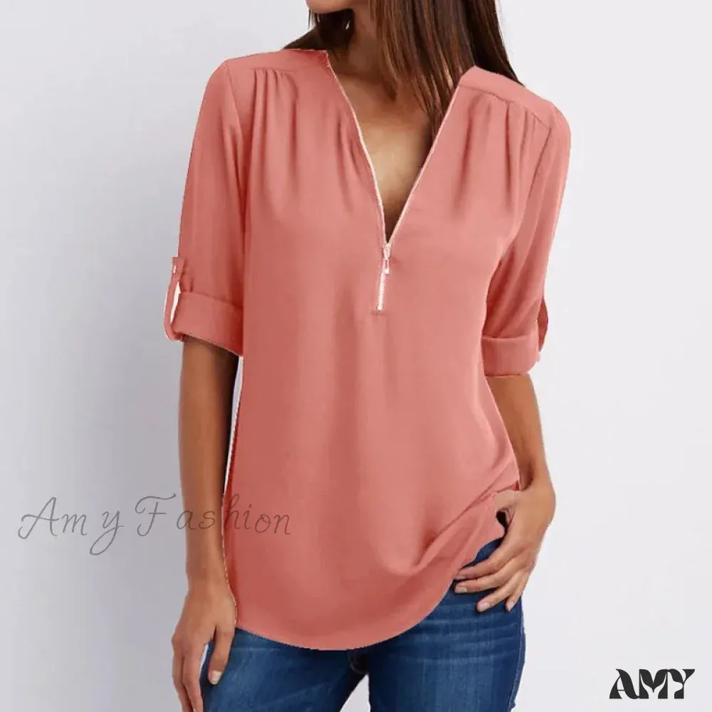 Casual Printed Oversized Elegant Youth Female Top Blouses