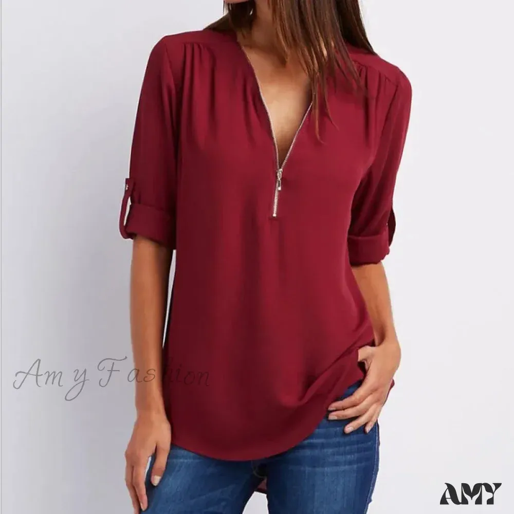 Casual Printed Oversized Elegant Youth Female Top Blouses
