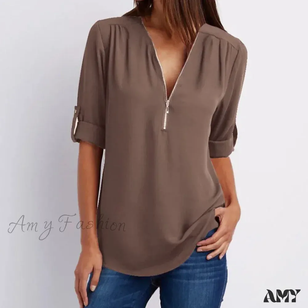 Casual Printed Oversized Elegant Youth Female Top Blouses