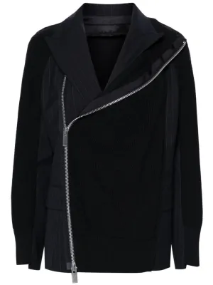 Chalk Stripe Knit Blouson