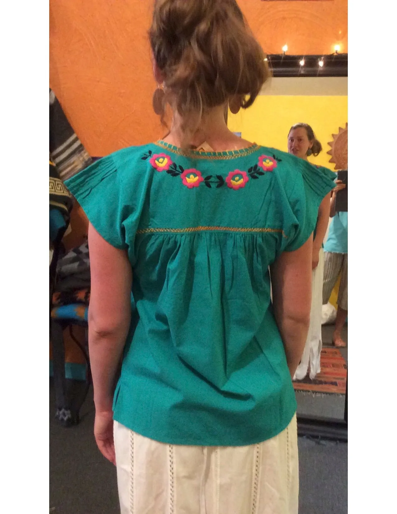 Chapalla Embroidered Traditional Mexican blouse
