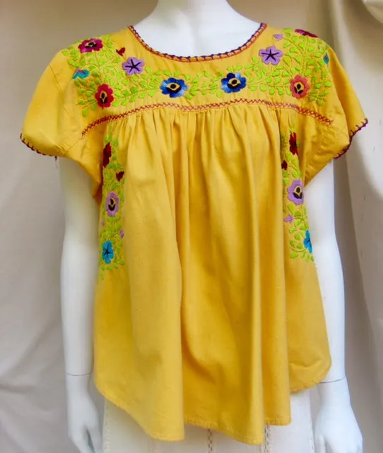 Chapalla Embroidered Traditional Mexican blouse