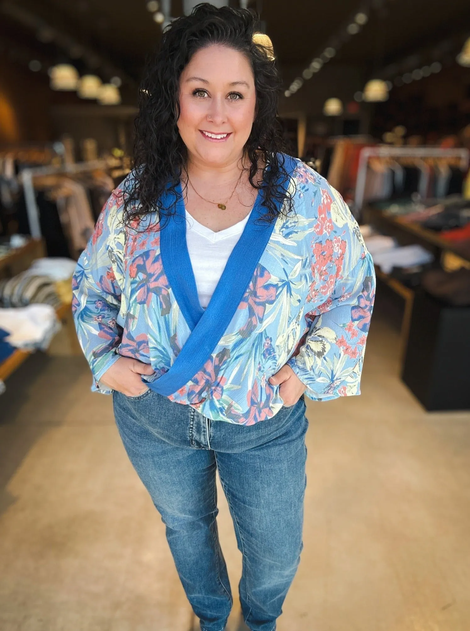 Charlie B Floral Fantasy Blouse