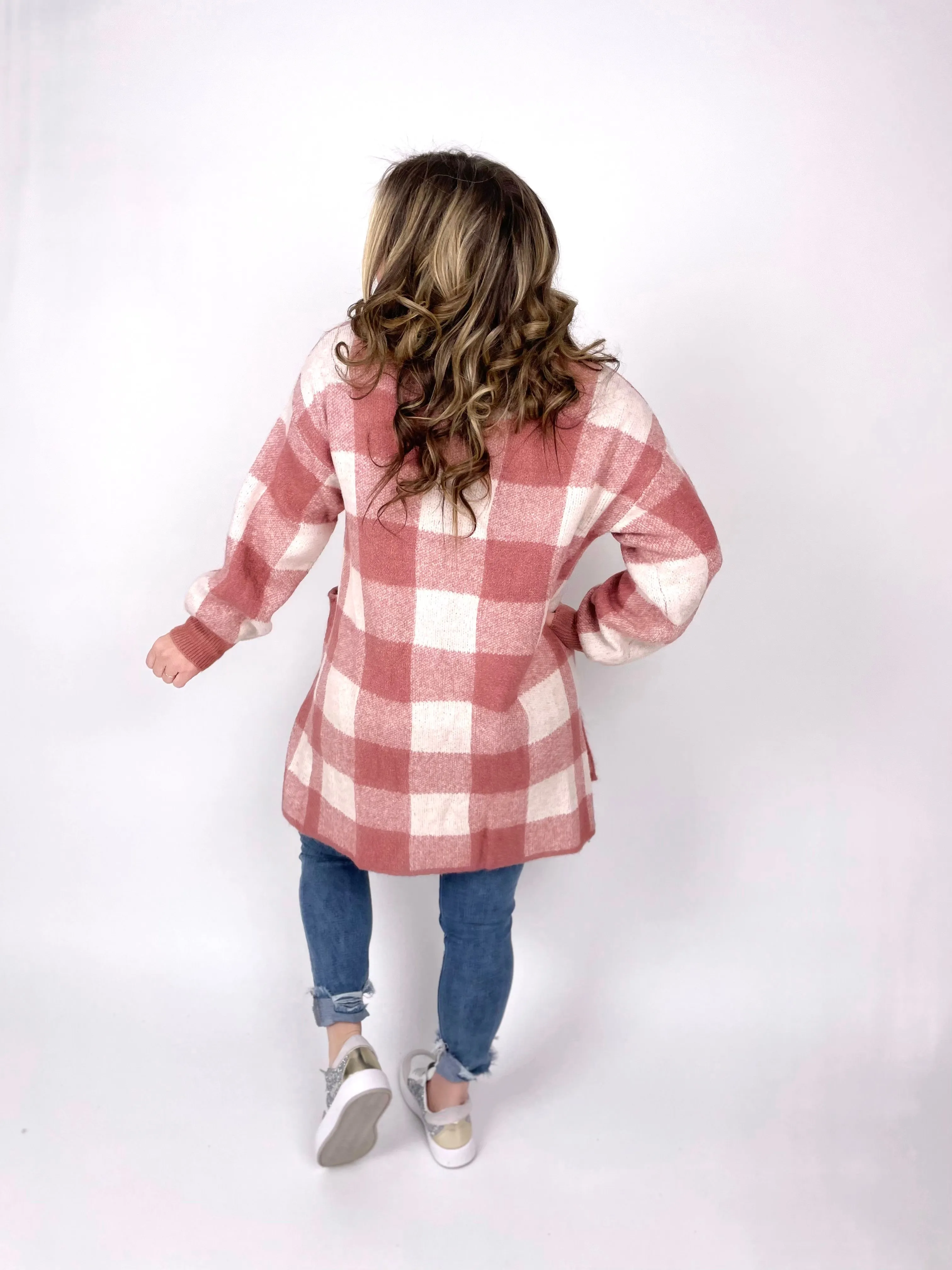 Chilled Out Vibes Cardigan In Mauve