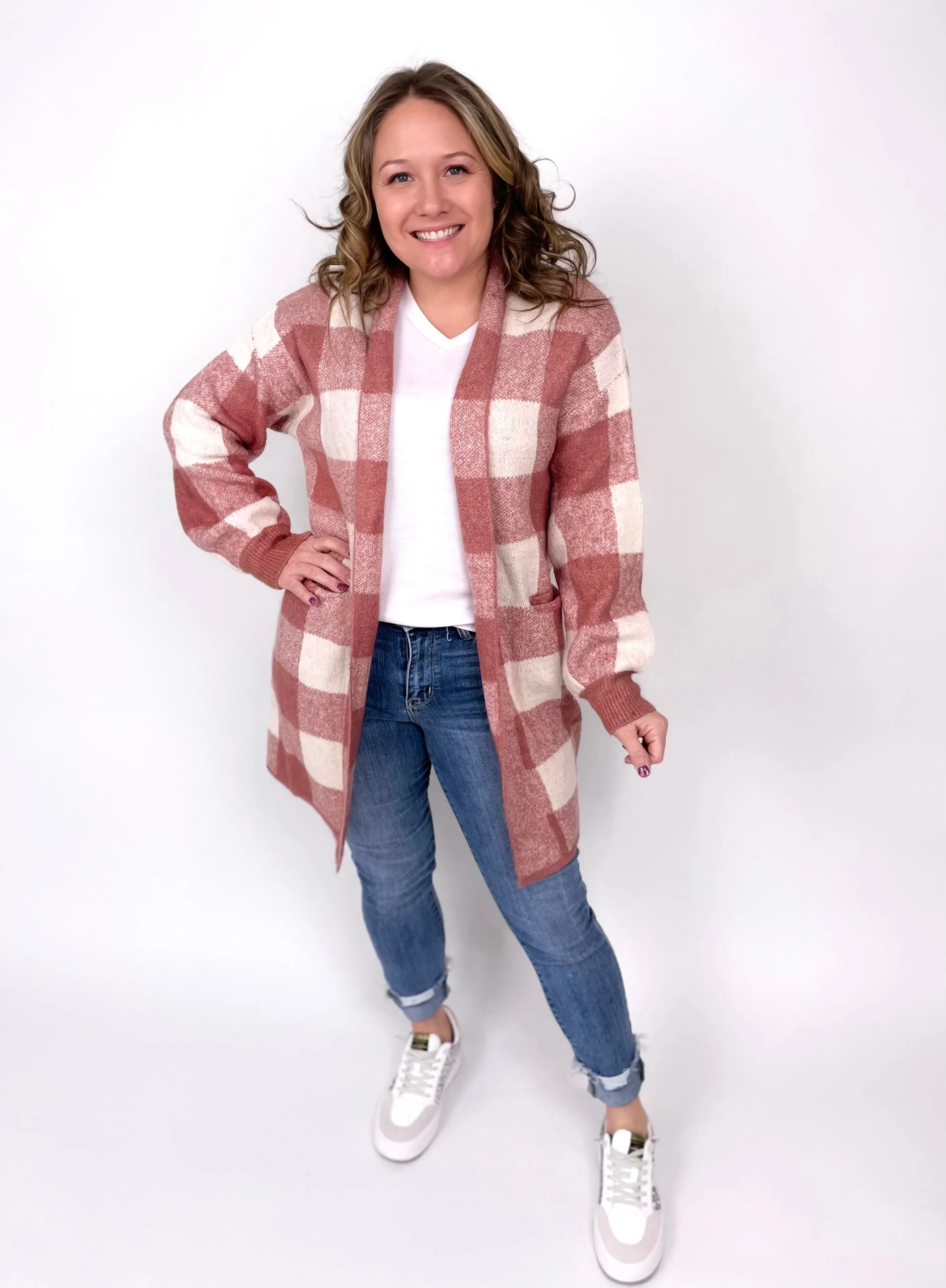 Chilled Out Vibes Cardigan In Mauve