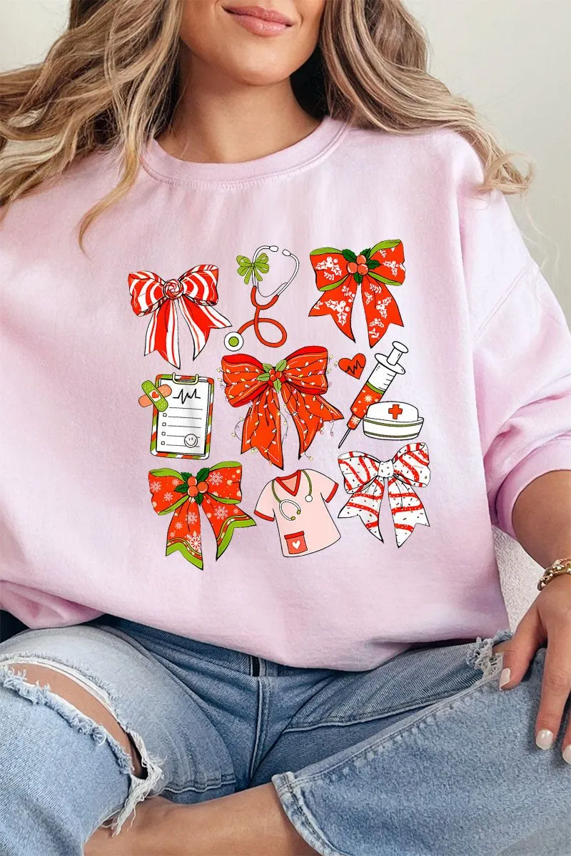 Christmas Nurse Unisex NuBlend Crew Sweatshirt