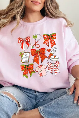 Christmas Nurse Unisex NuBlend Crew Sweatshirt