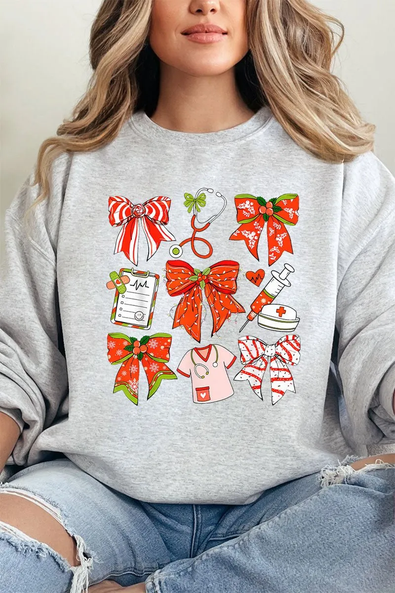 Christmas Nurse Unisex NuBlend Crew Sweatshirt