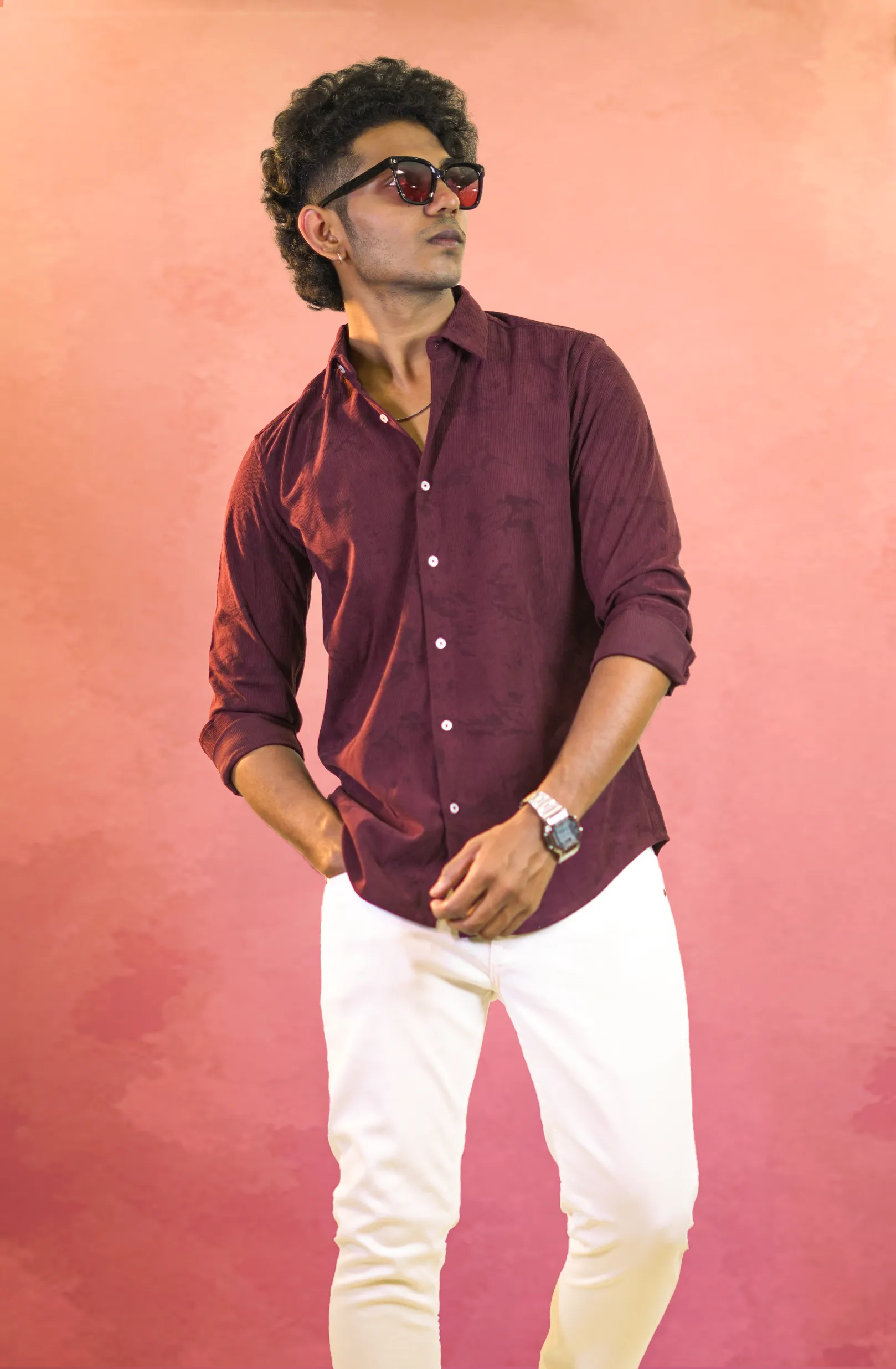 Corduroy Maroon Shirt