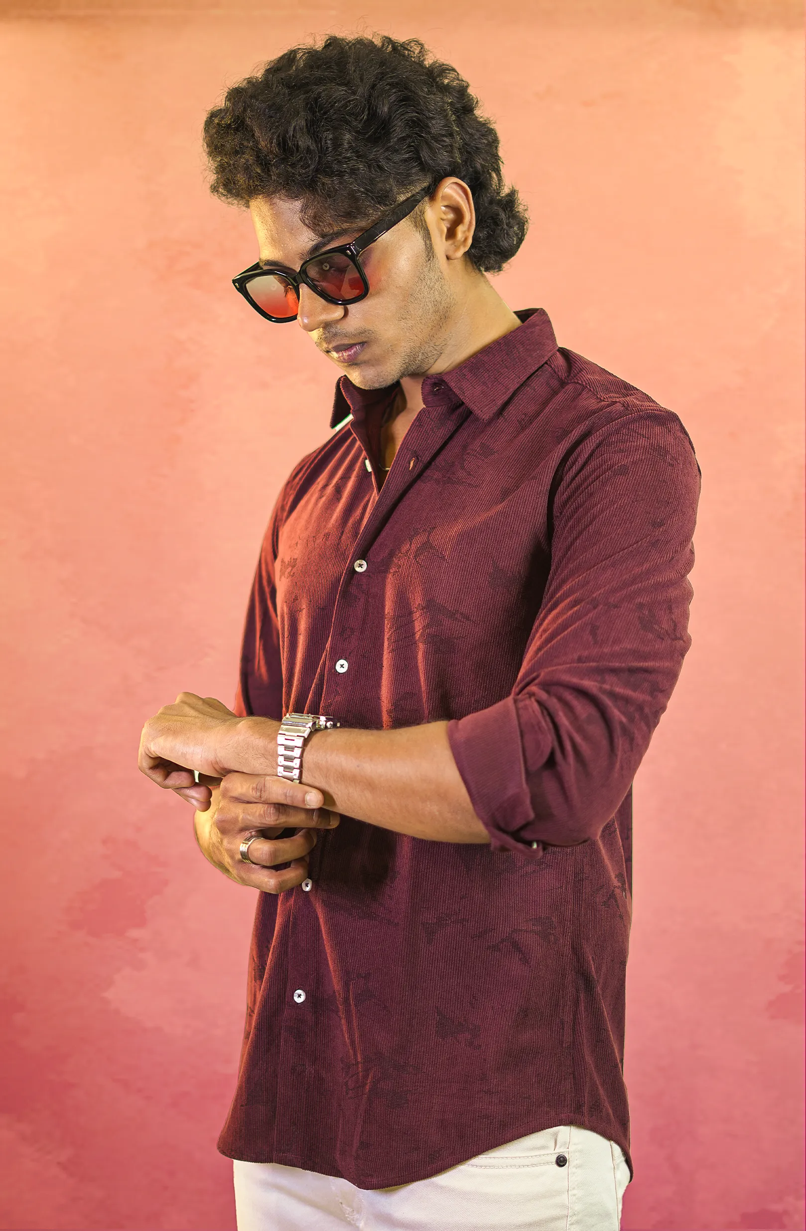 Corduroy Maroon Shirt
