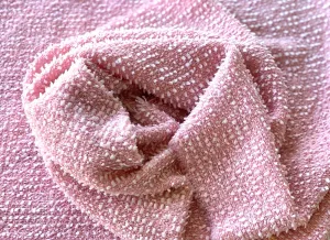 Couture Cherry Blossom Blush Wool Blend Bouclé (Made In Italy)