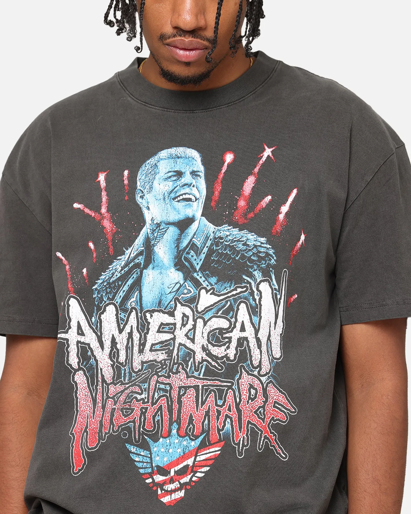 Culture Kings X WWE Cody Rhodes Heavy T-Shirt Black Wash