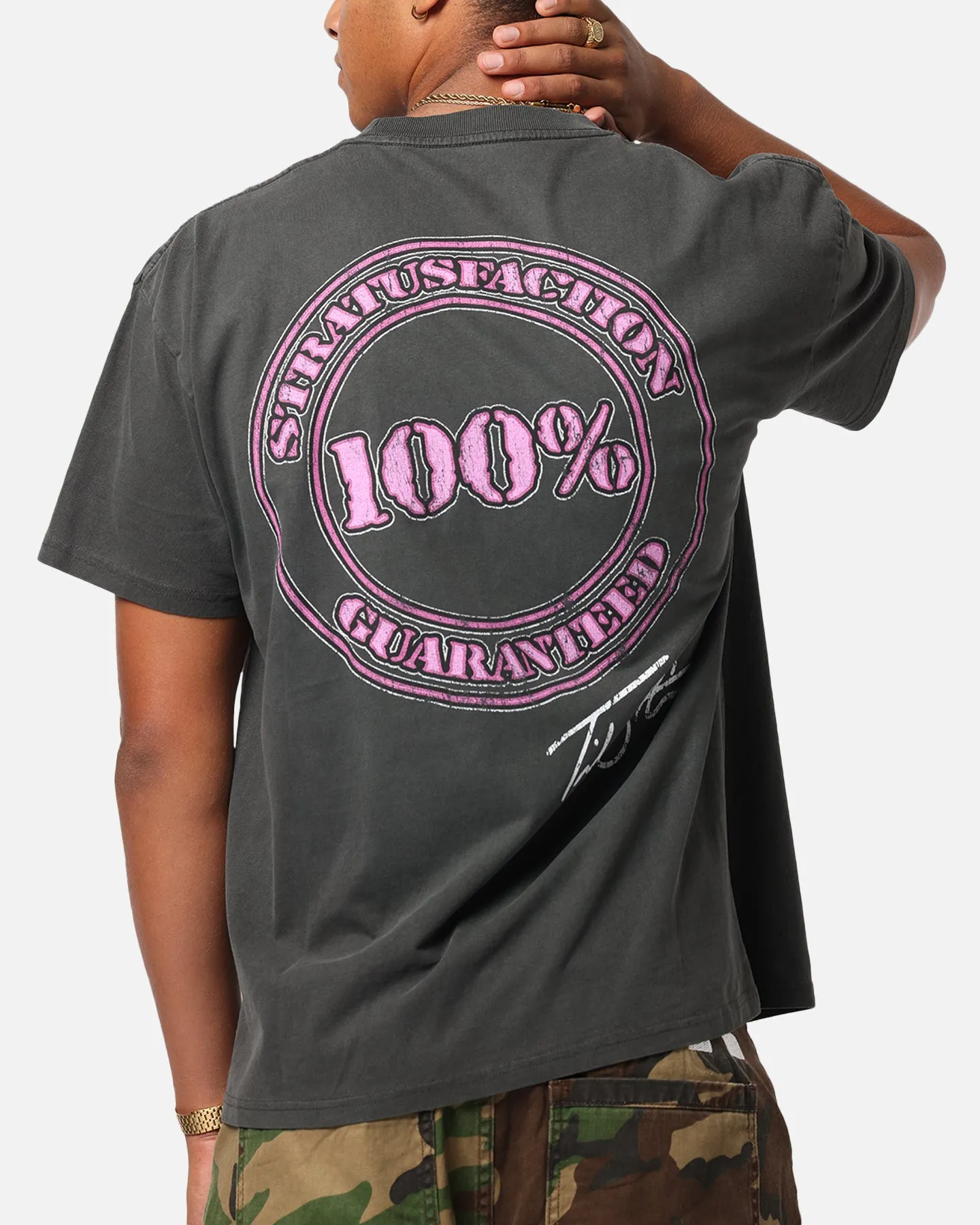 Culture Kings X WWE Trish Stratus Wrestlemania XLI Heavy T-Shirt Black Wash