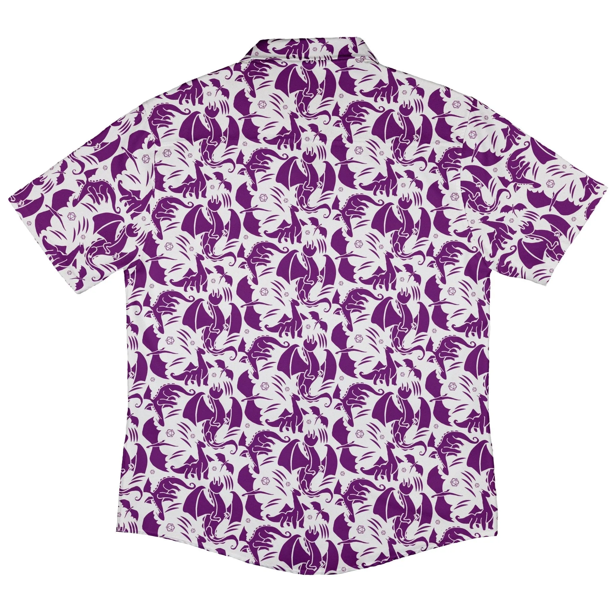 Dnd Purple Dragons Button Up Shirt