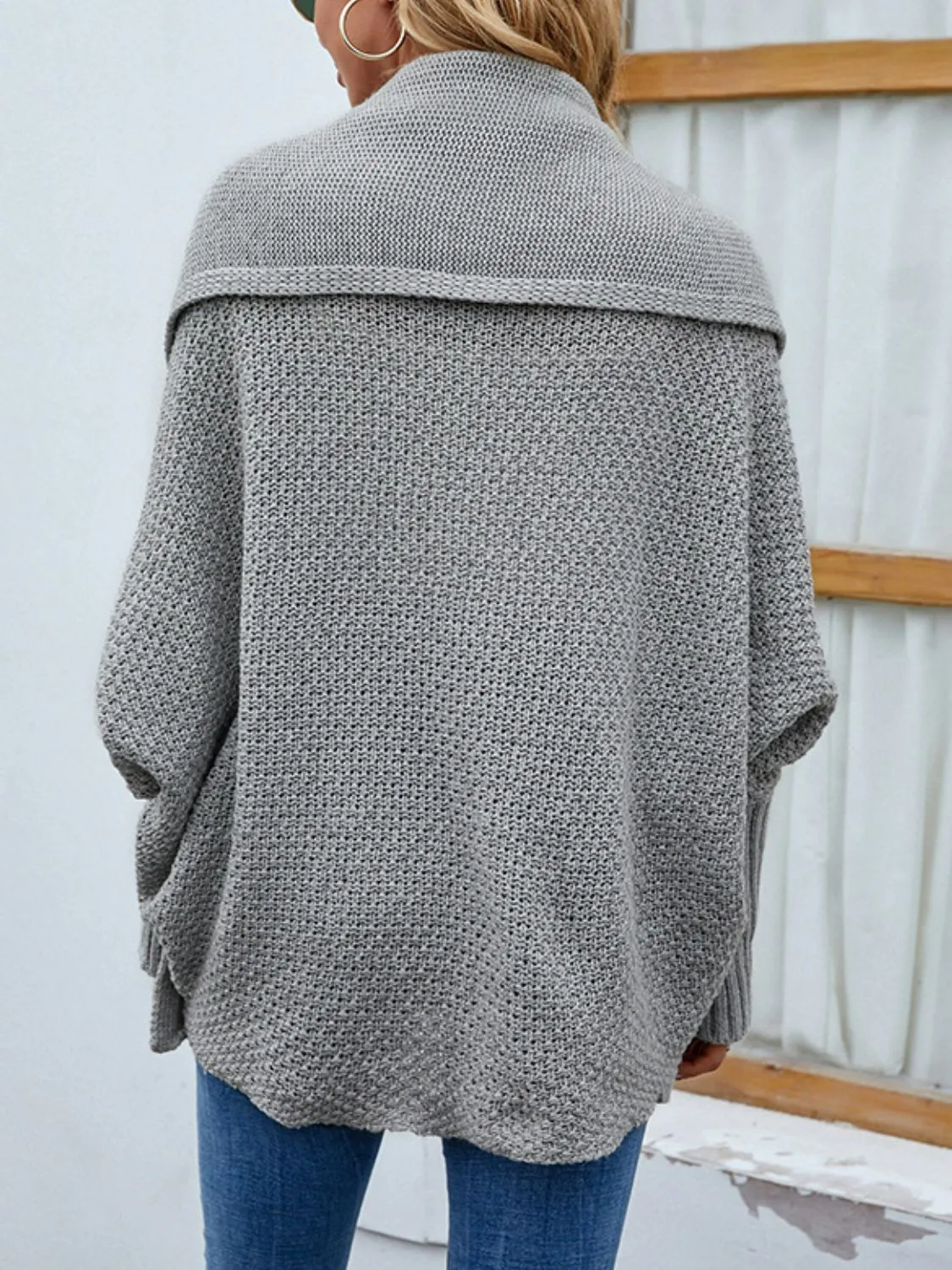 Dolman Sleeve Open Front Cardigan