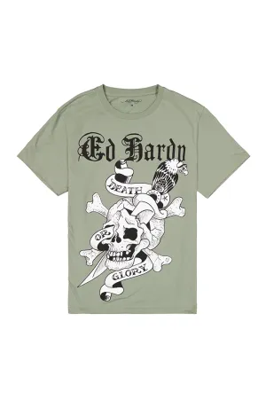 Ed Hardy DG Skull Men's Short Sleeve Tee