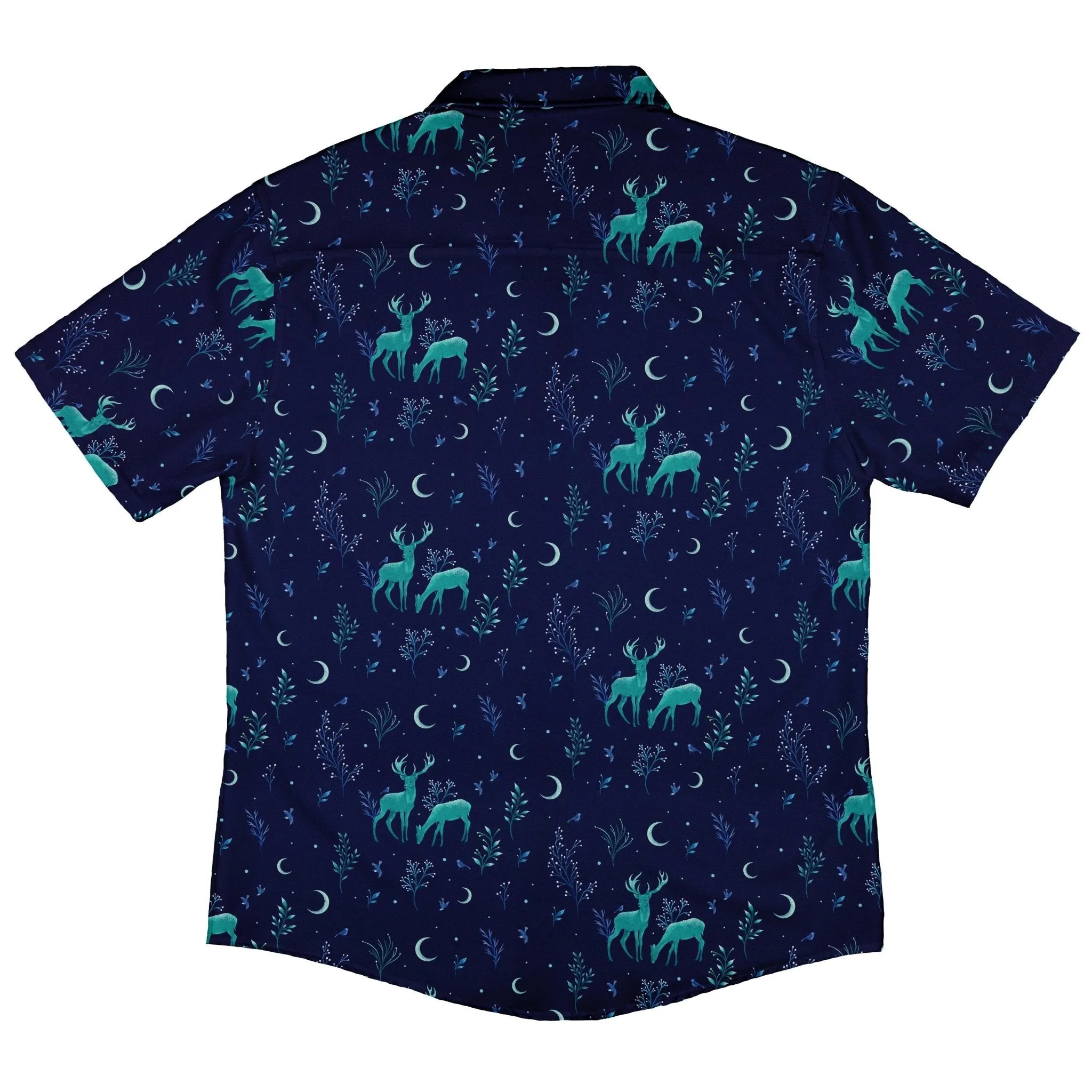 Episodic Deers in the Moonlight Button Up Shirt