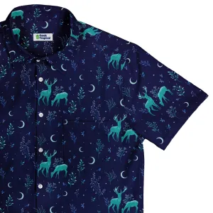 Episodic Deers in the Moonlight Button Up Shirt