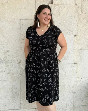 ESSIE printed dress in Black/White