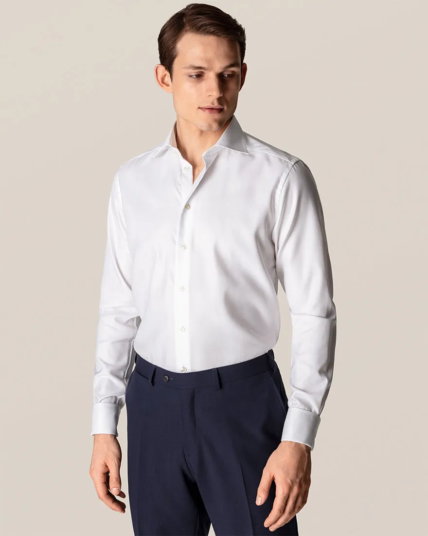 ETON 10001233700 WHITE TEXTURED TWILL CONTEMPORARY FC SHIRT