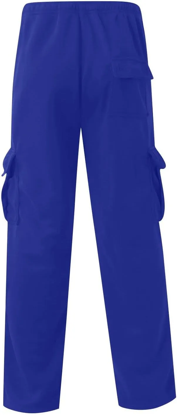 evzosrz Men's Sweatpants Drawstring Elastic Waist Joggers Gym Athletic Trousers Relaxed Fit Casual Cargo Pants