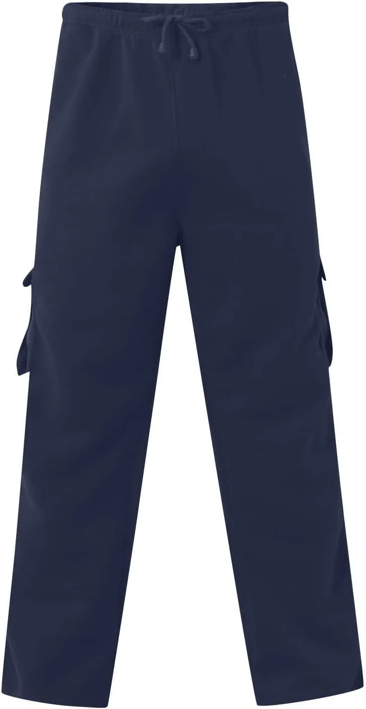 evzosrz Men's Sweatpants Drawstring Elastic Waist Joggers Gym Athletic Trousers Relaxed Fit Casual Cargo Pants