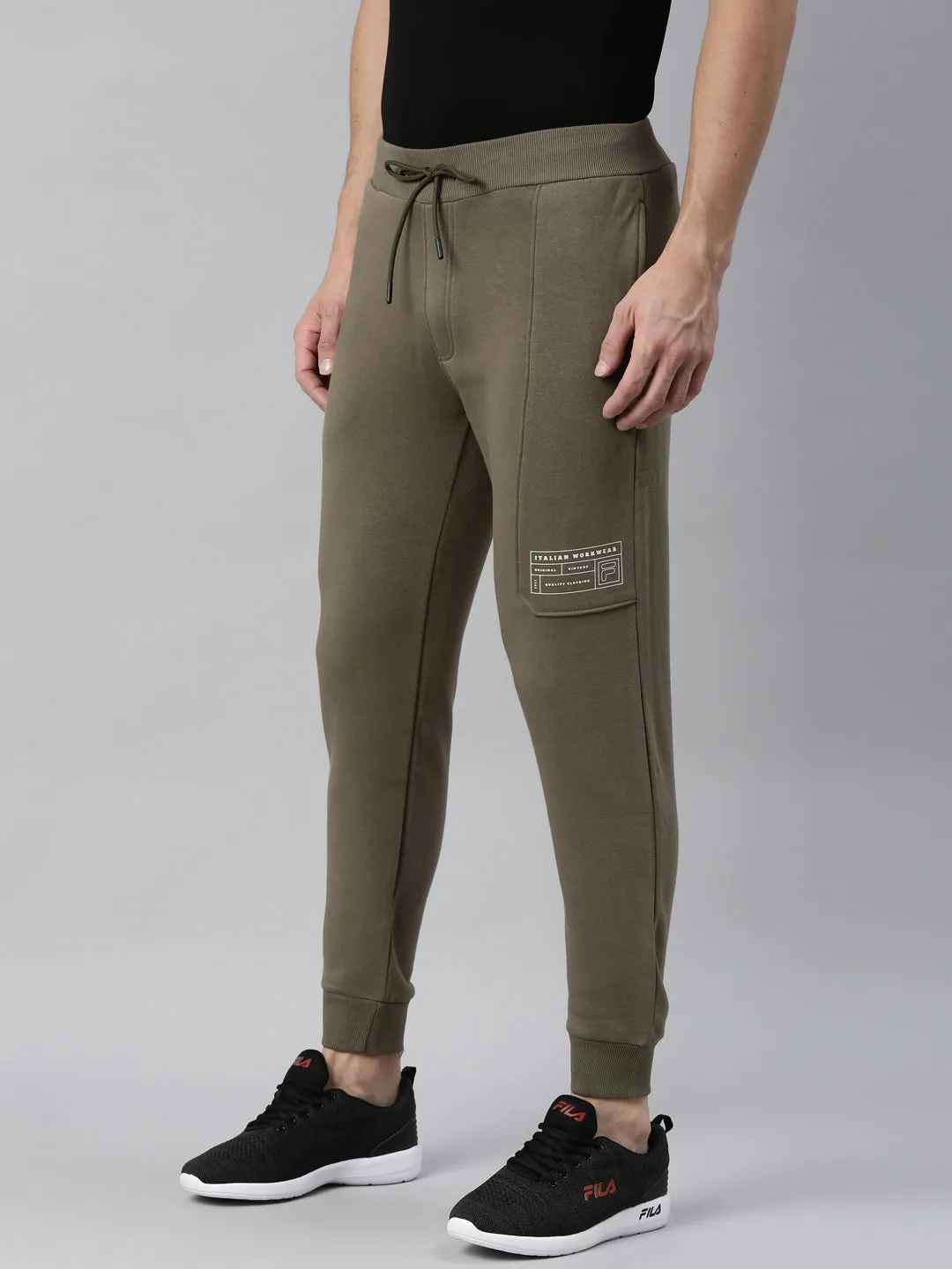 Fila Black Crain Men's Cuffed Jogger