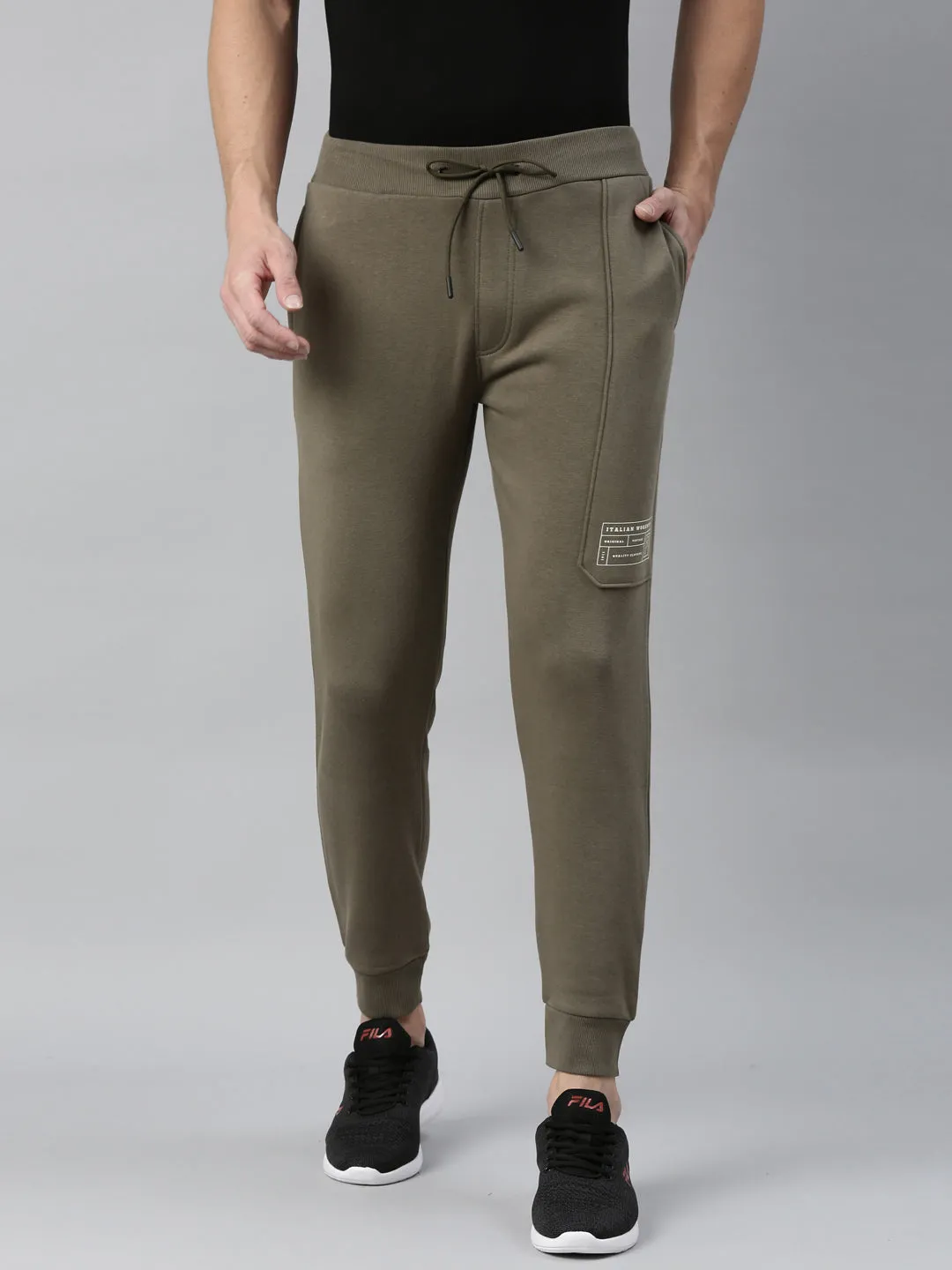 Fila Black Crain Men's Cuffed Jogger