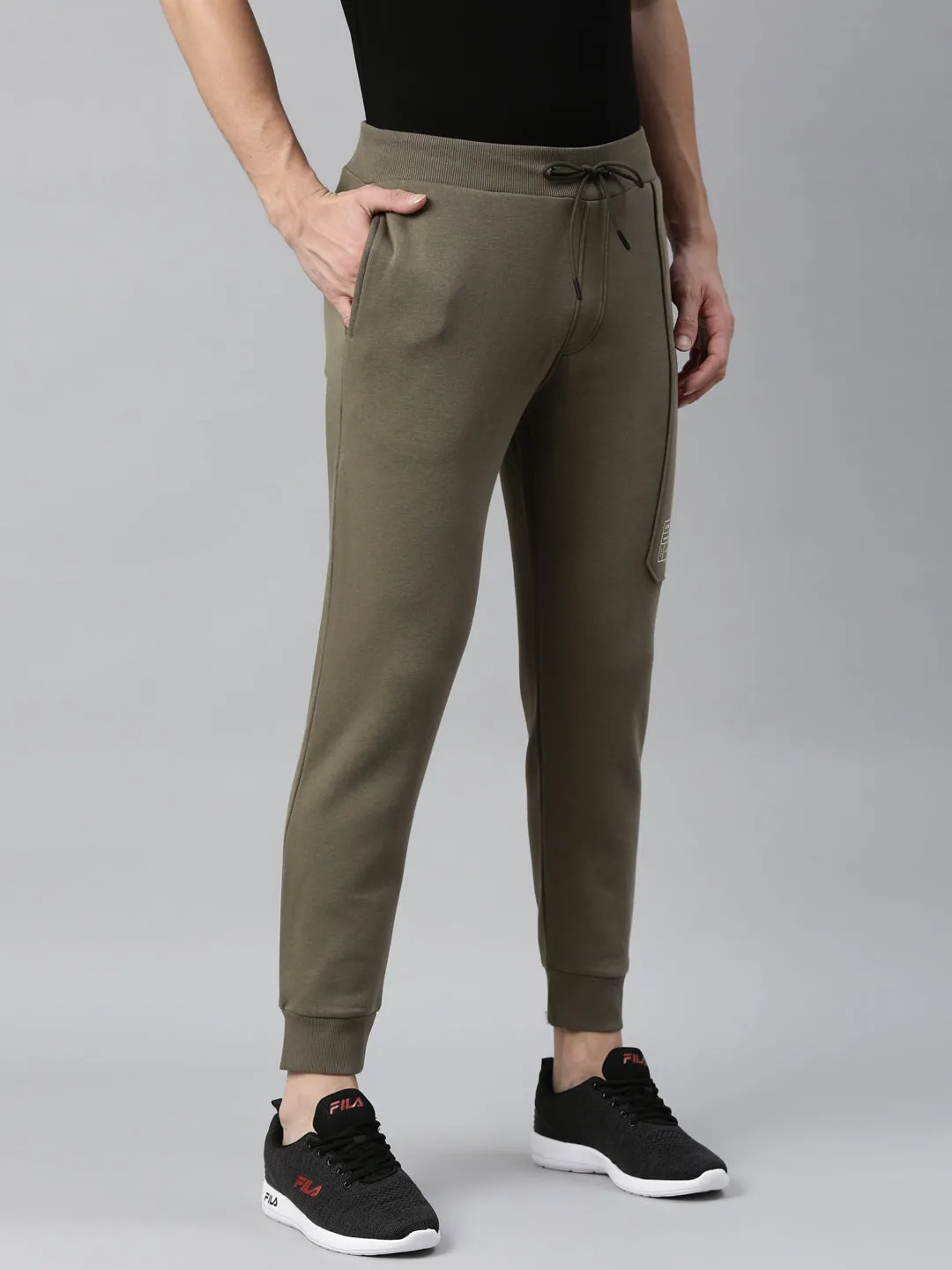 Fila Black Crain Men's Cuffed Jogger
