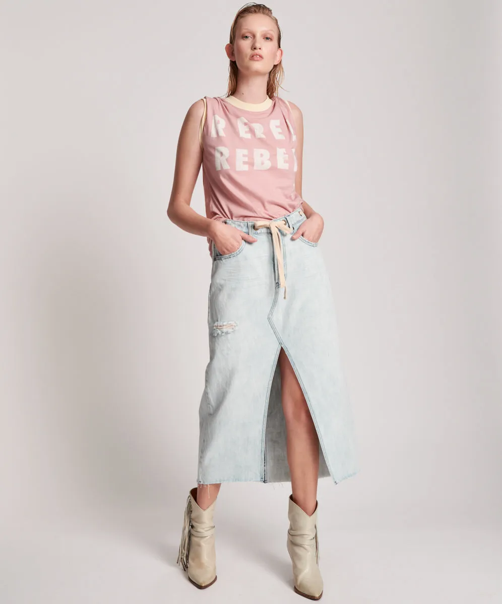 FLORENCE ROPE THREADED ROCKO LONG LENGTH SKIRT