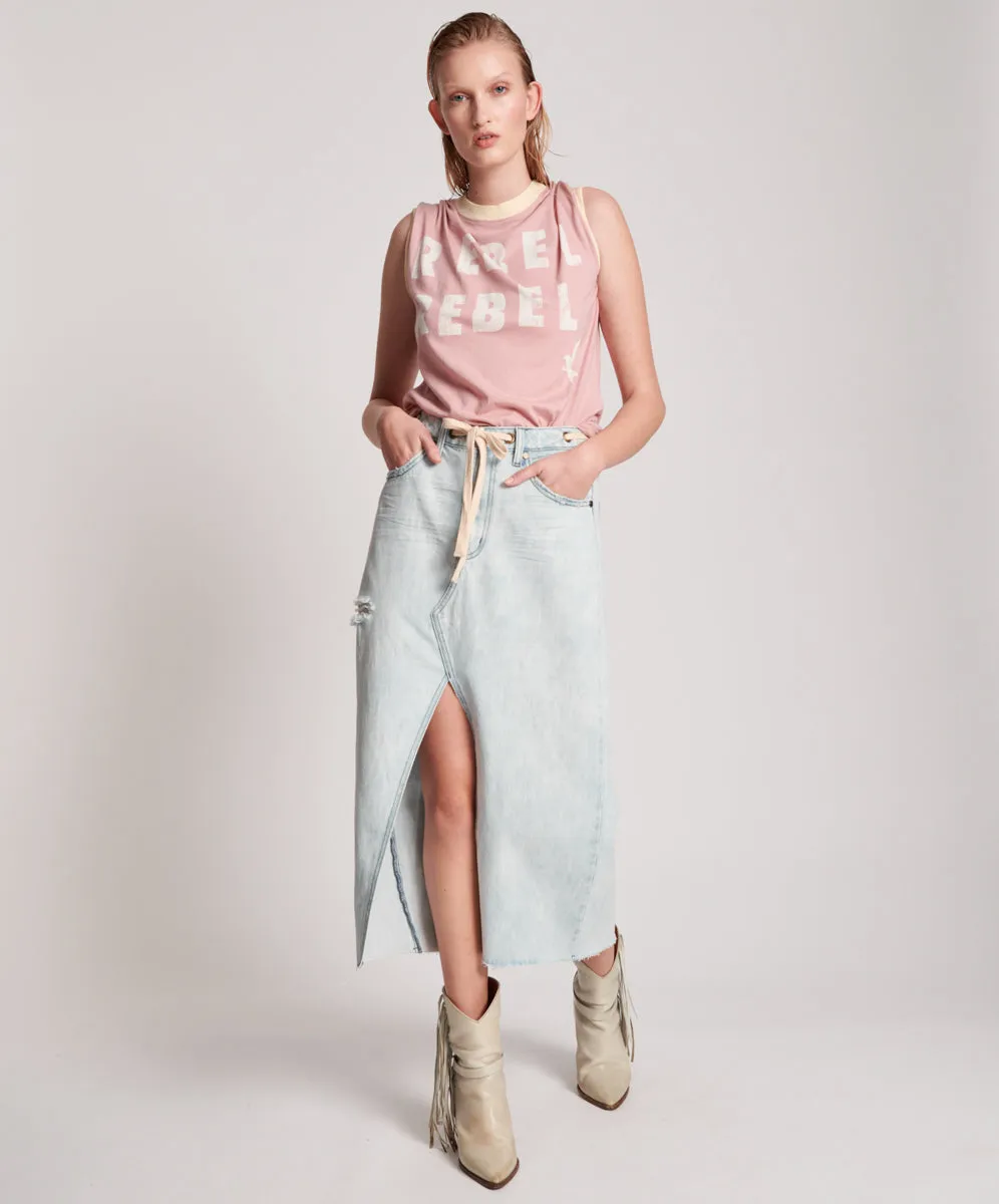 FLORENCE ROPE THREADED ROCKO LONG LENGTH SKIRT