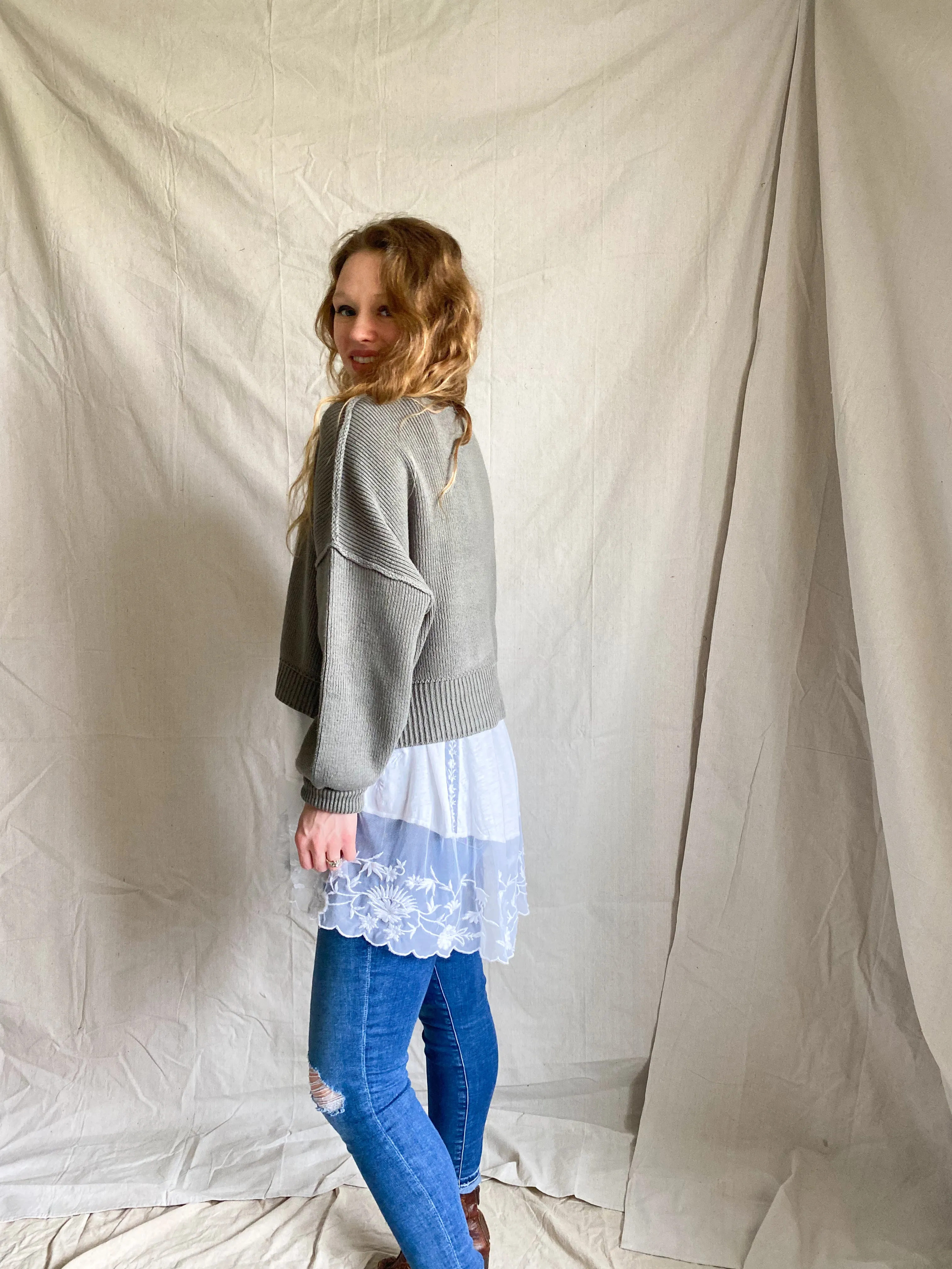Free People Easy Crop sweater